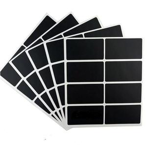 Set 40 Etichete autoadezive dreptunghiulare, negre, 3.5 x 5 cm imagine
