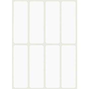 Set 40 Etichete autoadezive, albe, de scris cu markerul, 2.5 x 7.5 cm imagine
