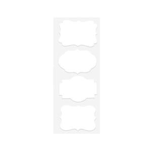 Set 40 Etichete autoadezive, albe, de scris cu markerul, 5x7 cm imagine