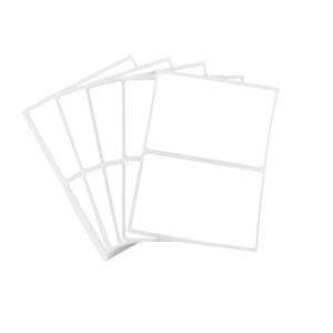 Set 50 Etichete autoadezive, albe, dreptunghiulare, de scris cu markerul, 5 x 7 cm imagine