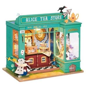 Puzzle 136 piese - Minicasuta de papusi - Alice's Tea Store | Robotime imagine