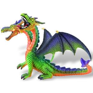 Figurina - Dragon verde cu 2 capete | Bullyland imagine
