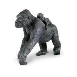 Figurina - Gorila cu pui | Safari imagine