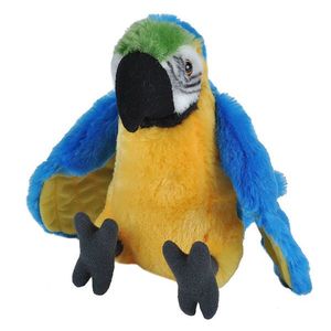 Jucarie de plus - Ecokins - Papagal Macaw Galben | Wild Republic imagine