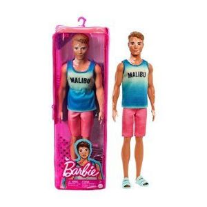 Papusa Barbie Fashionistas - Baiat saten, maiou albastru imagine