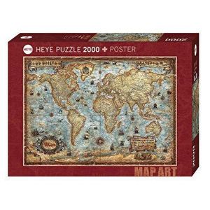 Puzzle Heye The World, 2000 piese imagine