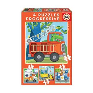 Puzzle-uri progresive Rescue Patrol, 6-9-12-16 piese imagine