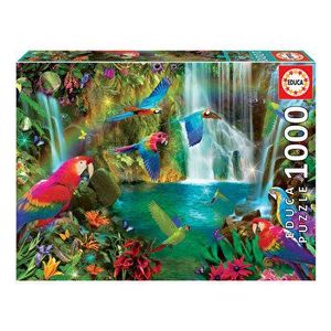 Puzzle Tropical Parrots, 1000 piese imagine