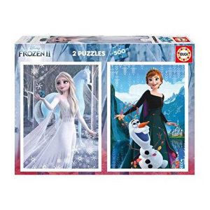 Puzzle Frozen 2, 2 x 500 Piese imagine