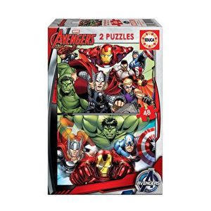 Puzzle Avengers, 2 x 48 piese imagine
