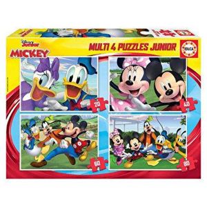 Puzzle multi 4 Mickey and Friends, 20-40-60-80 piese imagine