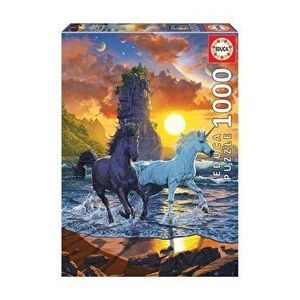 Puzzle Unicorns on beach, 1000 piese imagine