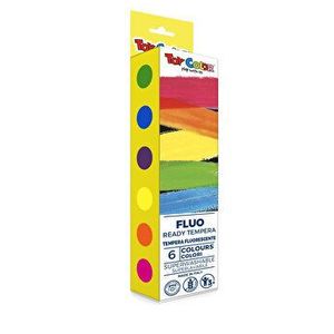 Tempera Toy Color fluorescenta, 25 ml, 6 culori imagine