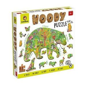 Puzzle din lemn Ludattica - Padurea, 48 piese imagine