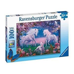 Puzzle Unicorni albi, 100 piese imagine