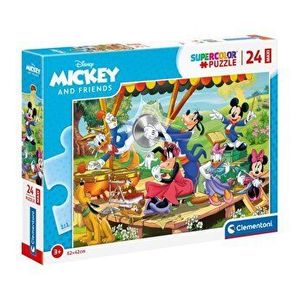 Puzzle Maxi Super Color - Mickey and Friends, 24 piese imagine