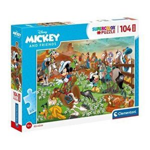 Puzzle Maxi Super Color - Mickey and Friends, 104 piese imagine