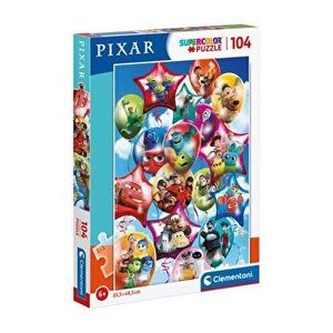 Puzzle Super Color - Pixar Party, 104 piese imagine
