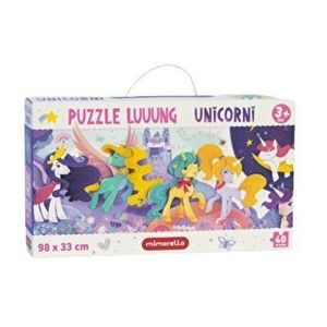 Puzzle lung - Unicorni, 40 piese imagine