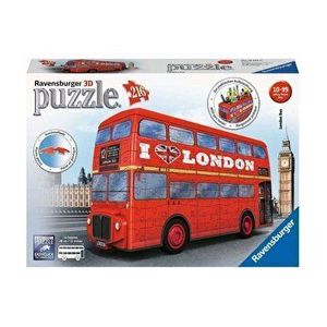 Puzzle 3D Ravensburger Autobuz Londra, 216 Piese imagine