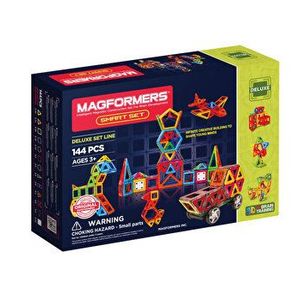 Joc de constructie magnetic Magformers Smart Set - Creaturi inteligente, 144 piese imagine
