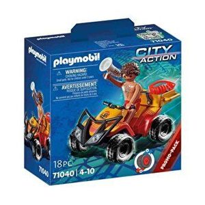 Playmobil City Action - Vehicul Pullback de salvare pe plaja imagine