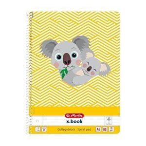 Caiet A4 80 file spirala dictando Cute Animals Motiv Koala imagine