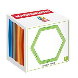 Joc magnetic de constructie Magformers - Hexagonal Set - 12 piese in forma de hexagon imagine