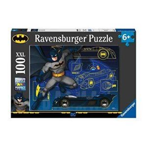 Puzzle Ravensburger Batman cu masina, 100 piese imagine