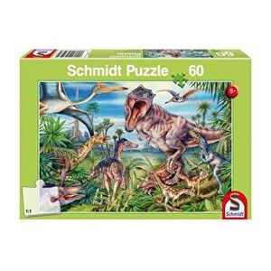 Puzzle Schmidt - Printre dinozauri, 60 piese imagine