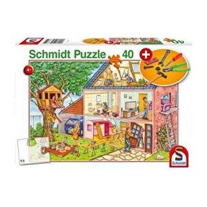 Puzzle Schmidt - Om bun la toate, 40 piese + unelte cadou imagine