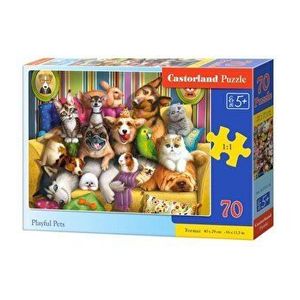 Puzzle Playful Pets, 70 piese imagine