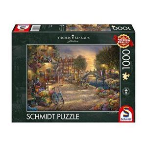 Puzzle Schmidt - Thomas Kinkade - Amsterdam, 1000 piese imagine