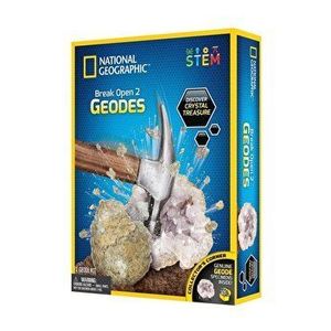 Kit creativ National Geographic - Invata sa spargi o geoda imagine
