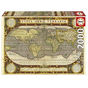 Puzzle 2000 piese - Map Of The World | Educa imagine