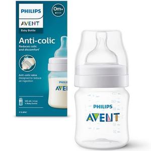 Biberon anti-colici Philips Avent SCY100/01, 125 ml, Tetina cu debit 1, +0 luni, fara BPA, usor de curatat imagine