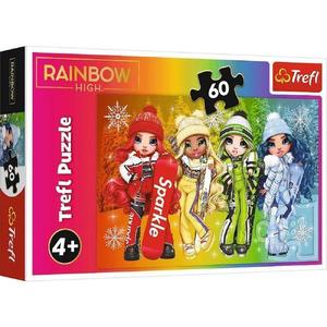 Puzzle 60 Trefl Rainbow High Papusile Jucause imagine