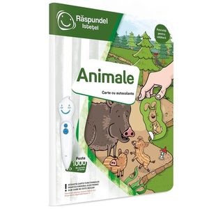 Carte interactiva cu autocolante, Raspundel Istetel, Animale imagine