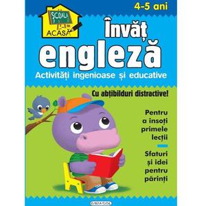 Carte Girasol Scoala acasa Invat engleza, 4+ ani (Multicolor) imagine