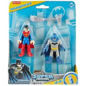 Set 2 figurine, Imaginext, DC Super Friends, Batman si Supergirl, HML09 imagine