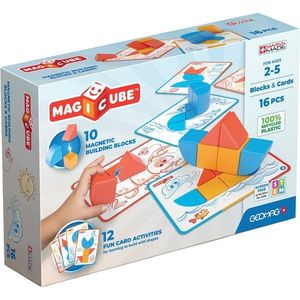 Joc de constructie Geomag, Magnetic Magic Blocks, 16 piese imagine