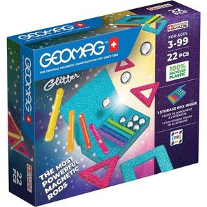 Joc de constructie Geomag, Magnetic Glitter, 22 piese imagine