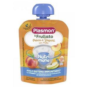 Gustare Nutrimune Piersici, Mere si Iaurt - Plasmon, 6 luni+, 85 g imagine