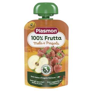 Piure Mar si Capsuni Fara Gluten - Plasmon 100% Frutta, 6 luni+, 100 g imagine