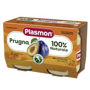 Piure de Pruna 100% Natural Fara Gluten - Plasmon, 4 luni+, 2 x 104 g imagine