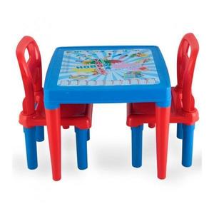 Set Masuta cu 2 scaune pentru copii Hobby Study Table Albastru-03414 imagine
