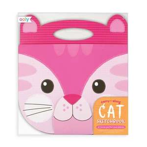 Caiet desen portabil Ooly, Pisica roz imagine
