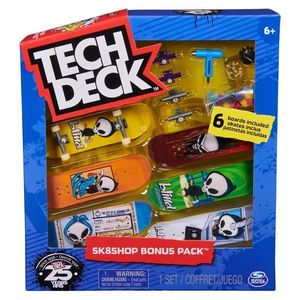 Set 6 mini placi skateboard, Tech Deck, Bonus Pack, Blind, 20140840 imagine