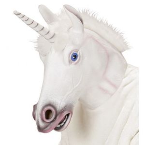 Masca unicorn latex imagine
