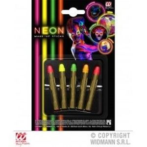 Set 5 creioane neon imagine